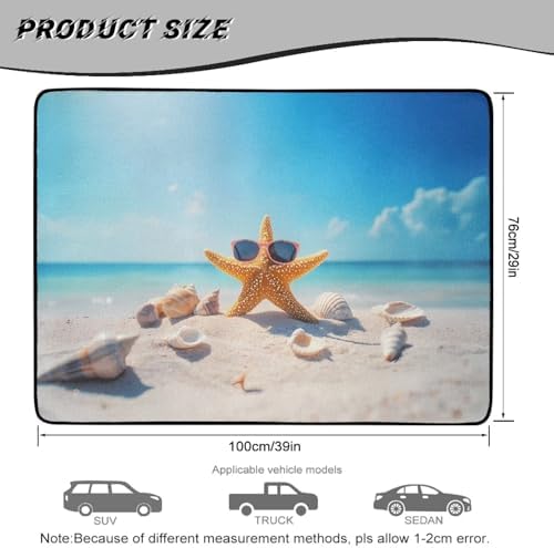 Starfish Sunglasses Trunk Mat Universal Waterproof Cargo Liner Heavy Duty - Image 7