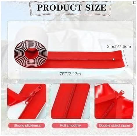 Zipper Door 4 Roll DIY Greenhouse Setup Dust Barrier Zipper Easy Install Door - Image 5