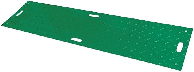 10 Pk 2' x 8' - 1/2" Thick Heavy Duty Green Ground Protection Mats - Easily by MyteeProducts