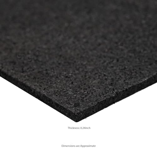 MSI Rubber Utility Mat 48in. x 72in. Black Non-Slip Floor Mat Tile - Image 6