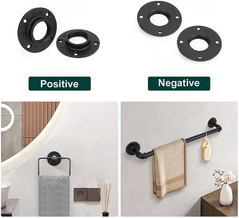 Industrial Pipe Floor Flange, Heavy Duty Malleable Iron Pipe Fittings, Wall - Image 4