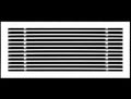 HVAC Premium 24"W X 8"H Linear Aluminum Clip-On Bar Return Air Grille by HVACPremium