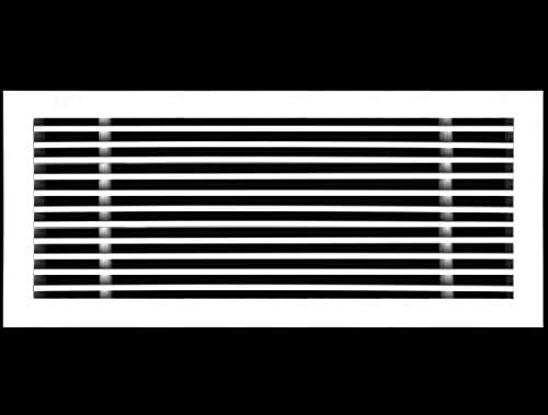 HVAC Premium 24"W X 8"H Linear Aluminum Clip-On Bar Return Air Grille by HVACPremium