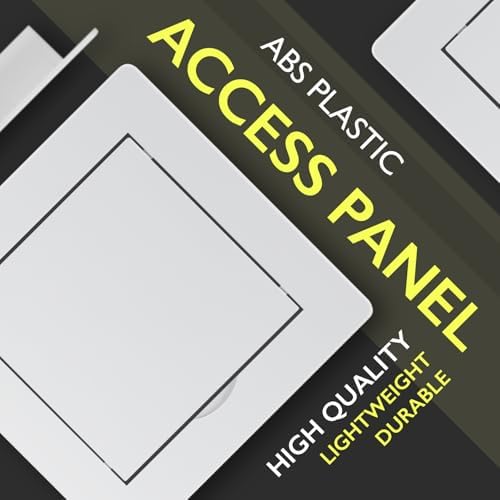 4x4 Access Panel for Drywall and Ceiling – White ABS Plastic Door Panel - Image 3