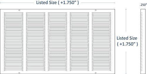 HVAC Premium 12"w X 12"h Steel Return Air Grilles - Image 2