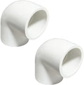 2PCS 2 Inch White PVC 90 Degree Elbow Adapter Pipe Fittings 2 Way Right Angle by HayEastdor