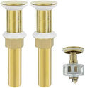 Bathroom Sink Drain, 2 Pack Gold Stainless Steel Bathroom Drain Stopper Without by Rackickyer
