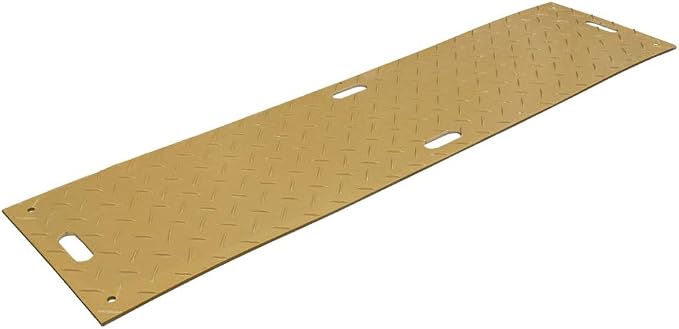 12 Pk 2' x 8' - 1/2" Thick Heavy Duty Tan Ground Protection Mats - Easily by MyteeProducts