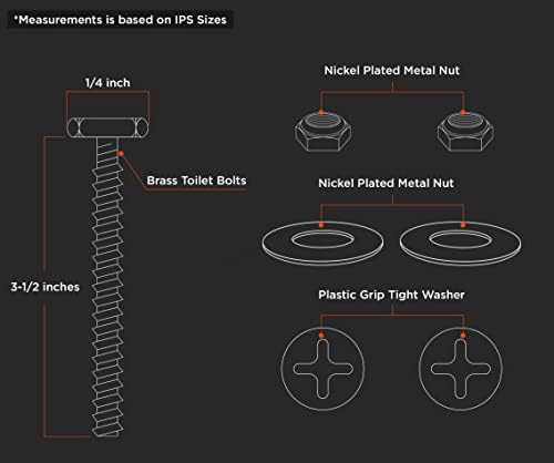 Raven KCDC-36534 Brass Plated Closet Bolts - Image 5