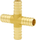 Hooshing 3/4" Pex Fitting 4 Ways Crimp Brass Pipe Fittings by Hooshing