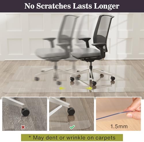 6'×9' No Spill Floor Mat, Easy Care Plastic Area Rug Protector Cover - Image 4