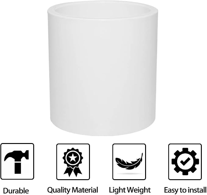 10PCS 1" PVC Pipe Coupling Slip SCH40 White | Connector Adapter Pipe Fitting - Image 5