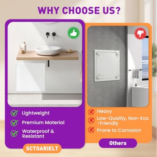18x18 Inch Access Panel for Drywall and Ceiling, ABS Plumbing Access Door - Image 7