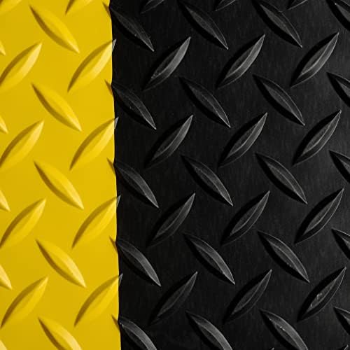 WorkForce Vinyl Diamond Plate Commercial Grade Matting, Heavy Duty Floor Mat by WorkForceCommercialMatting