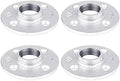 PIPE DECOR 1 in. Floor Flange, Authentic Galvanized Malleable Iron, 4 Pack by PipeD%C3%A9cor