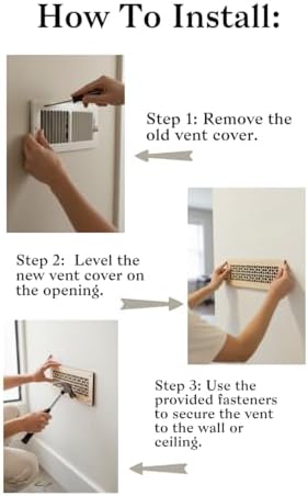 Vent Cover for walls and ceiling Custom Size Fan cover Wall Register Ceiling - Image 6