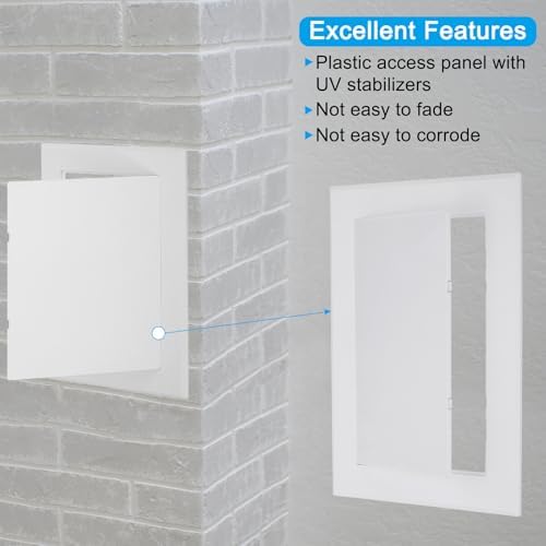 PATIKIL 7x5 inch Self-Adhesive Access Panel, ABS Plumbing Access Doors Easy - Image 3