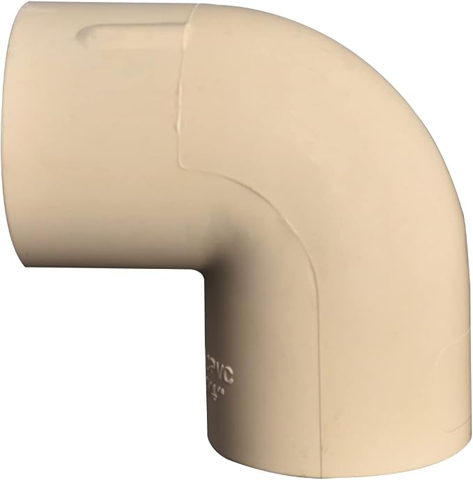 3/4" 10pcs CPVC Pipe Fittings 90DEG Elbow Beige | Slip to Slip Coupling Adapter - Image 5