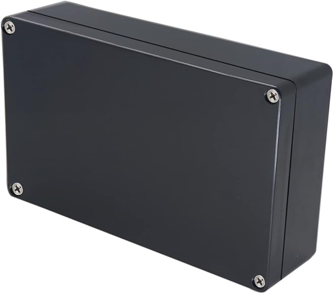 Project Box IP65 Waterproof Junction Box ABS Plastic Black Electrical Boxes DIY by Otdorpatio