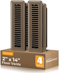 Floor Register 2x14, 4 Pack Floor Vent Covers by HQZHQZ