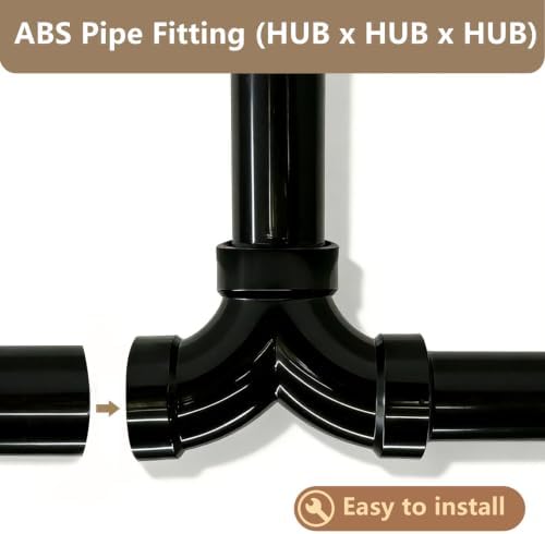 LESSO 1 1/2'' Double 90 Degree ABS Elbow, DWV Pipe Fittings - Image 5