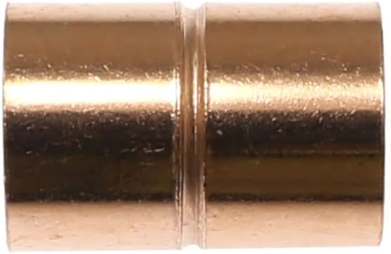 RLECS 8pcs Straight Copper Coupling Rolled Tube Stop Pipe Fitting 3/8 Inch ID - Image 4