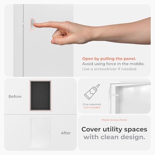 8 x 12 Inch Metal Access Panel for Drywall - Image 3