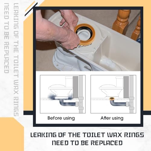 Marsui 4 Pack Toilet Wax Ring Thick Toilet Bowl Wax Ring Gasket - Image 4