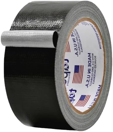 MAT Duct Tape Black Industrial Grade, 2 inch x 60 ft. Waterproof, UV Resistant by MATTape