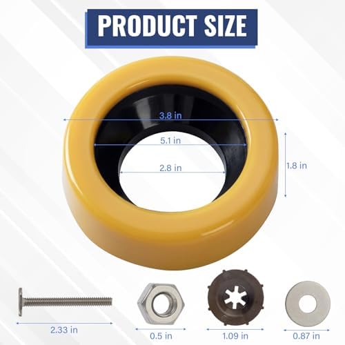 Extra Thick Toilet Wax Ring Kit - Image 2