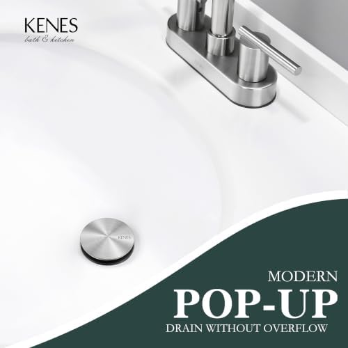 KENES 2 Pack Pop Up Bathroom Vessel Sink Drain Assembly Without Overflow - Image 2