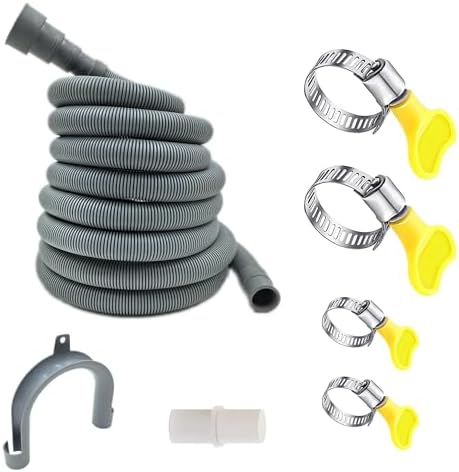 HLMOptimo 23 Feet Universal Washing Machine Drain Hose Flexible Dishwasher by HLMOptimo