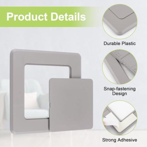 Self Adhesive Access Panels, 1 Pack Wall Mounted Hole Cover Inspection Door - Image 4