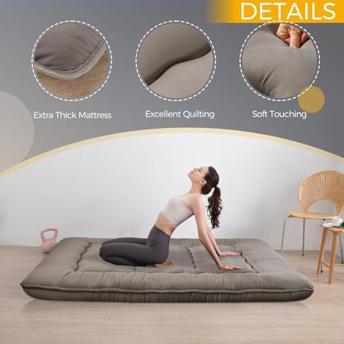 MAXYOYO 6" Extra Thick Japanese Floor Mattress Full Folding Futon Mattress - Image 4