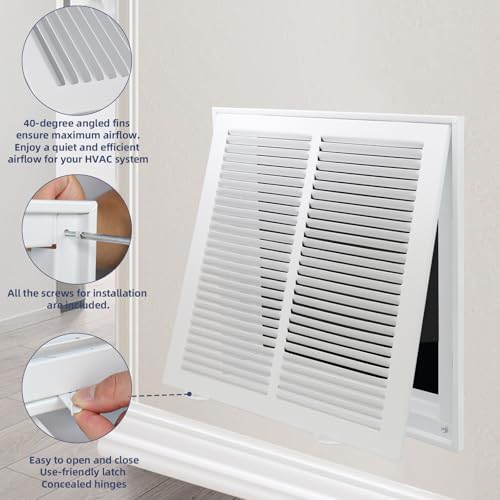16x25 Return Air Grille, Return Air Vent Cover - Image 5