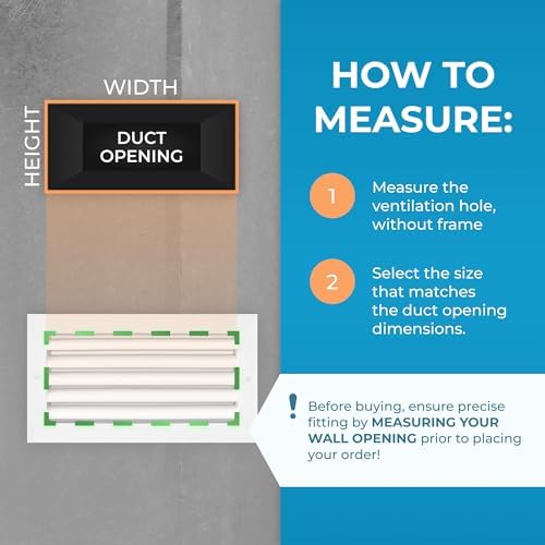 Rustproof 14x6 Aluminum Vent Cover – Quiet Return Air Grille - Image 2