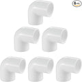 LESSO 6 Pack 1-1/2" 90 Degree PVC Elbow, 2-Way Right Angle Connectors | PVC by LESSO
