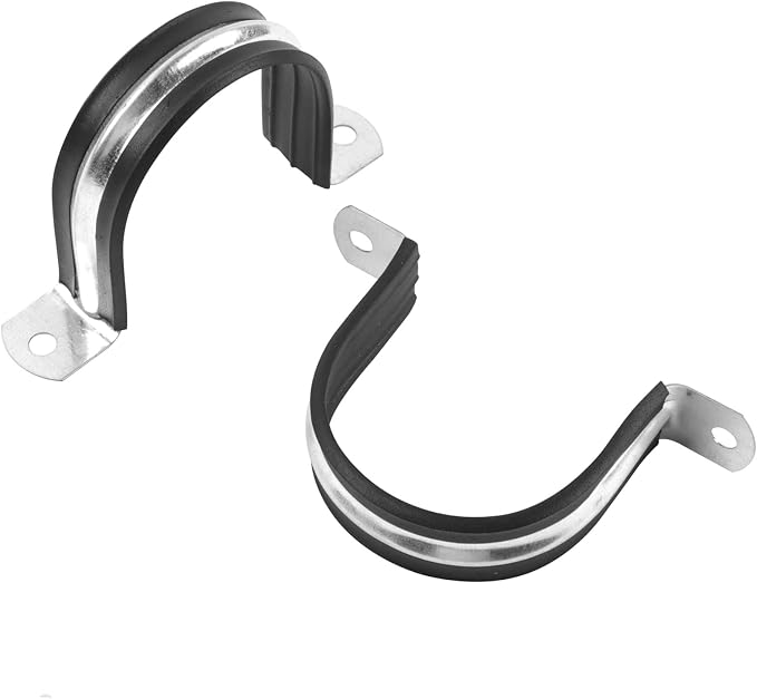2 Inch Reinforced Rigid Pipe Strap, 2 Holes U Bracket Cable Clamp Hanger - Image 7