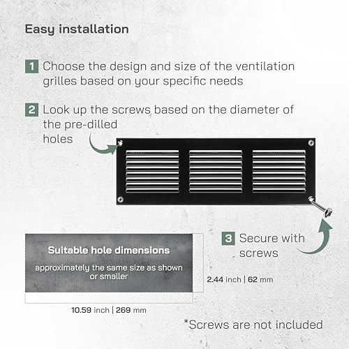 Vent Systems 12'' x 4'' Inch Pack of 3 - Image 4