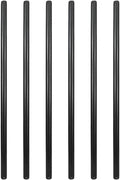6 Pack 1/2" × 36" Pre-Cut Black Metal Pipe, Industrial Steel Fits Standard Half by GeilSpace