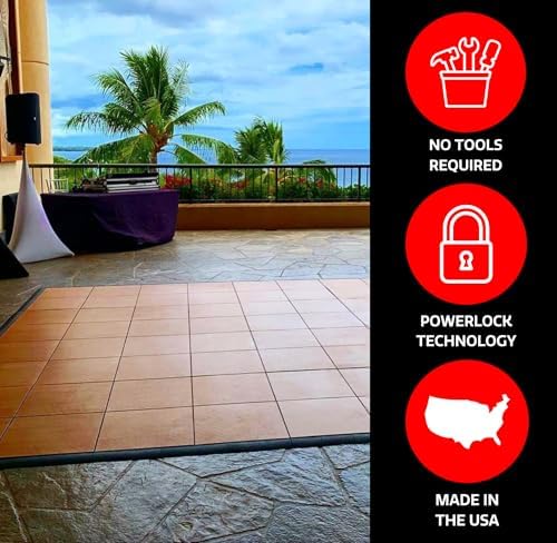 Big Floors Portable Dance Floor, Interlocking Dance Floor Tiles, Lightweight - Image 6
