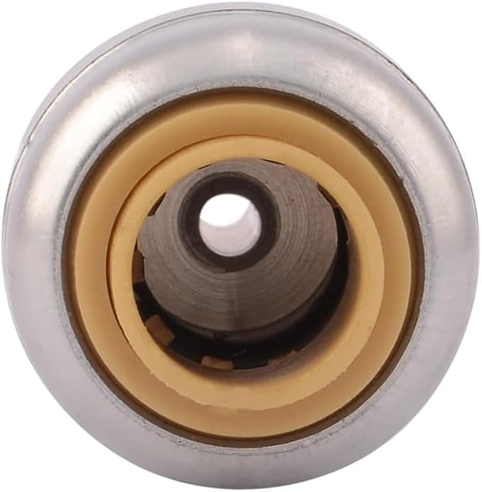 SharkBite 1/4 Inch x 3/8 Inch Compression Stop Valve Connector, Push to Connect - Image 3