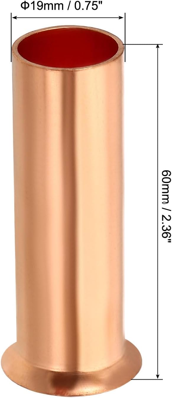 PATIKIL 3/4" OD Copper Flare Tube Fitting, Straight Copper Coupling Welding - Image 2