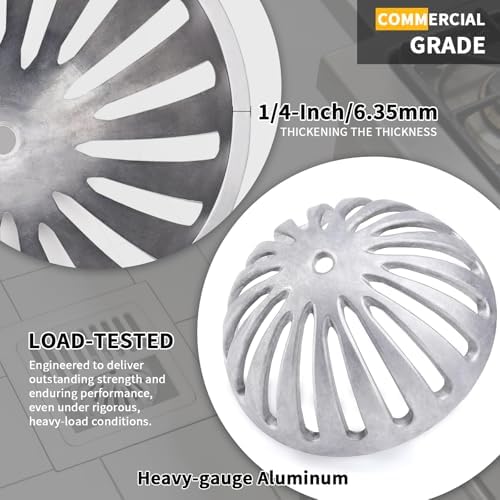Aluminum Floor Drain Cover, Heavy Duty Dome Cover 5-1/2" - Image 2