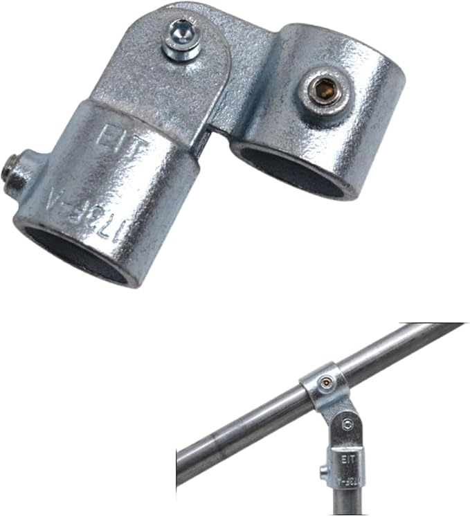 4 Pcs Single Swivel Socket, Adjustable Structural Pipe Fittings 1 Inch OD Steel - Image 3