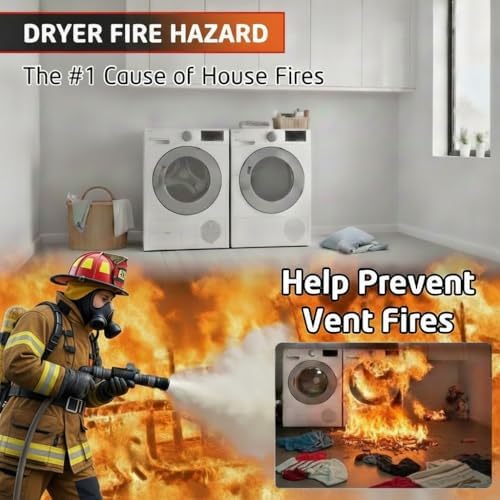Dryer Vent Cleaner Kit: Flexible Extra Long Lint Brush & Refrigerator Coil Brush - Image 4