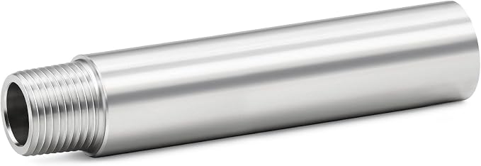 ChillWaves 304 Stainless Steel Pipe Fitting, Nipple Cast Pipe 1-1/2" NPT Male x by VisittheCHILLWAVES