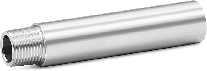 ChillWaves 304 Stainless Steel Pipe Fitting, Nipple Cast Pipe 3/4" NPT Male x by VisittheCHILLWAVES