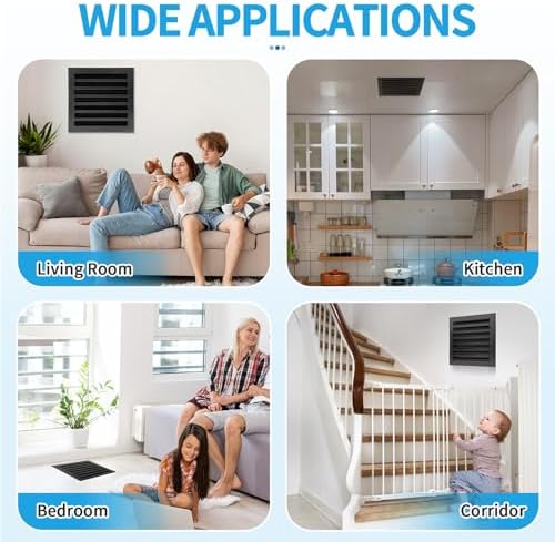 14x14 Modern AC Vent Cover, Decorative Air Vent Register Grille - Image 6