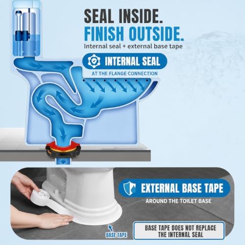 MENNTY Wax-Free Elastic Toilet Seal Kit - Image 4